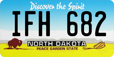 ND license plate IFH682