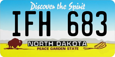 ND license plate IFH683