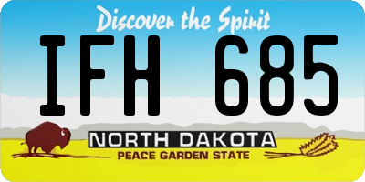 ND license plate IFH685