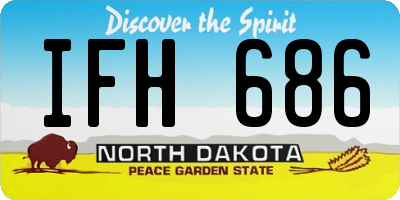 ND license plate IFH686