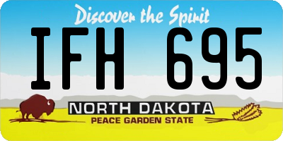 ND license plate IFH695