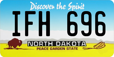 ND license plate IFH696