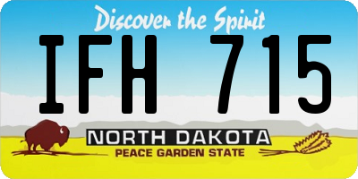 ND license plate IFH715