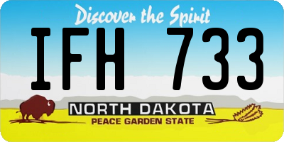 ND license plate IFH733