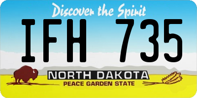 ND license plate IFH735