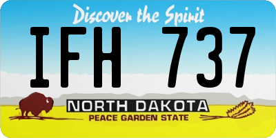 ND license plate IFH737