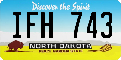 ND license plate IFH743