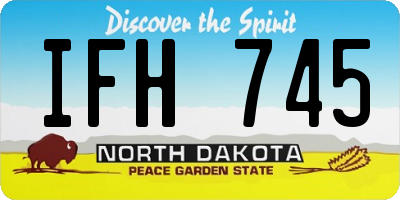 ND license plate IFH745