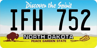 ND license plate IFH752