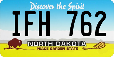 ND license plate IFH762