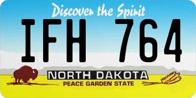 ND license plate IFH764
