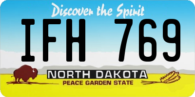 ND license plate IFH769