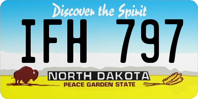 ND license plate IFH797