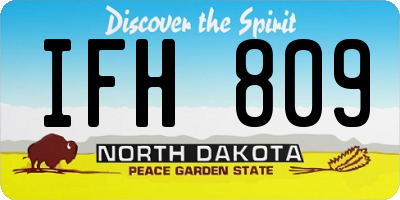 ND license plate IFH809