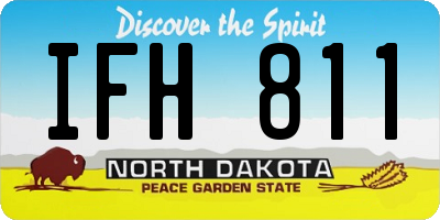 ND license plate IFH811