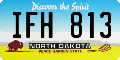 ND license plate IFH813