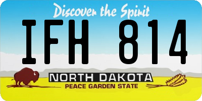ND license plate IFH814