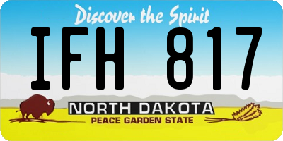 ND license plate IFH817