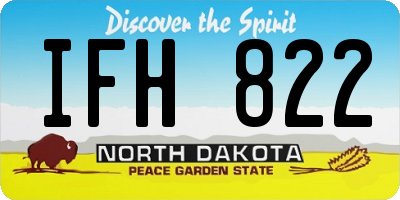 ND license plate IFH822