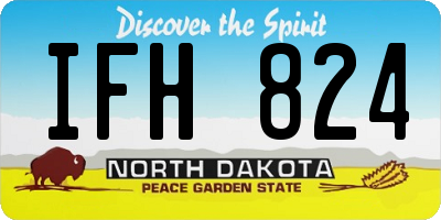 ND license plate IFH824