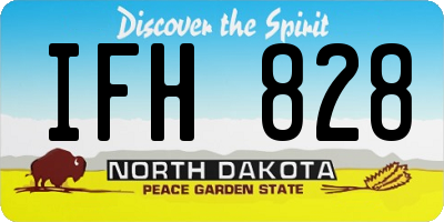 ND license plate IFH828