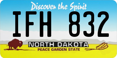 ND license plate IFH832