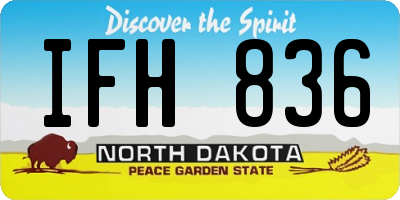 ND license plate IFH836