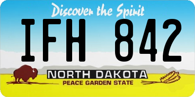 ND license plate IFH842