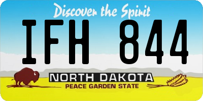 ND license plate IFH844