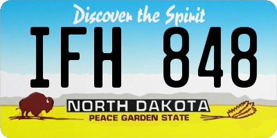 ND license plate IFH848