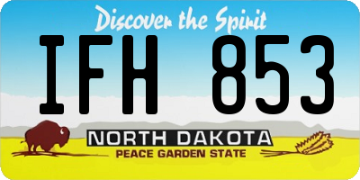 ND license plate IFH853