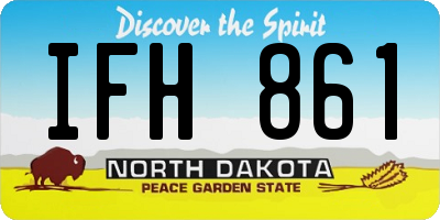 ND license plate IFH861