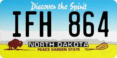 ND license plate IFH864