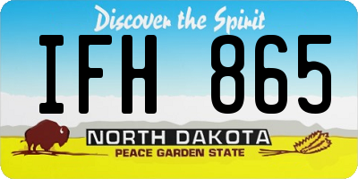 ND license plate IFH865