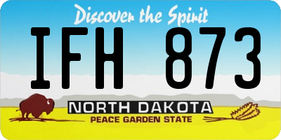 ND license plate IFH873
