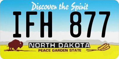 ND license plate IFH877