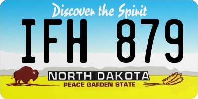 ND license plate IFH879
