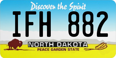 ND license plate IFH882