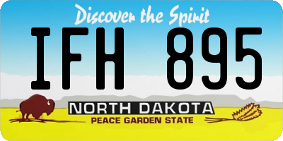 ND license plate IFH895