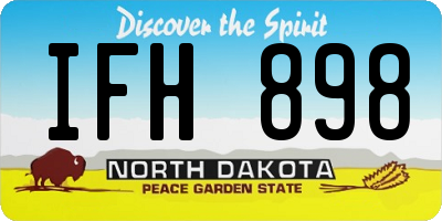 ND license plate IFH898