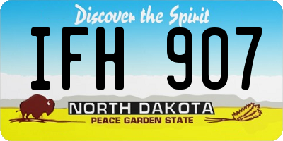 ND license plate IFH907