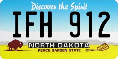 ND license plate IFH912