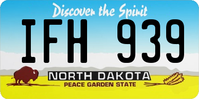 ND license plate IFH939