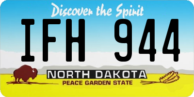 ND license plate IFH944