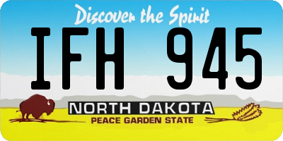 ND license plate IFH945