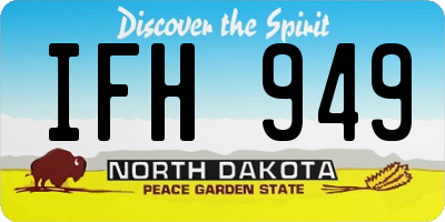 ND license plate IFH949