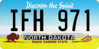 ND license plate IFH971