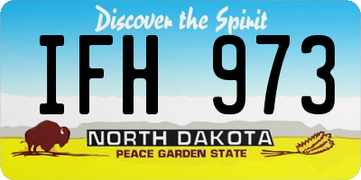 ND license plate IFH973