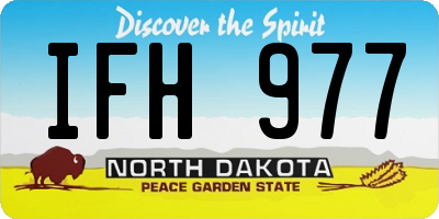 ND license plate IFH977
