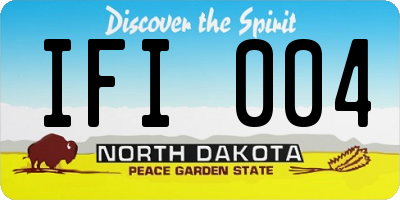 ND license plate IFI004